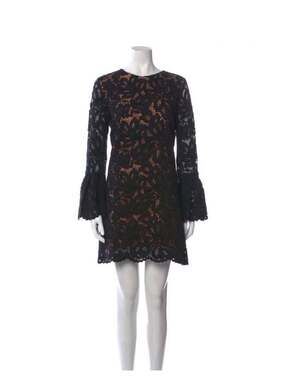 ALEXIS Lace Pattern Mini Dress w/ Tags Size L
